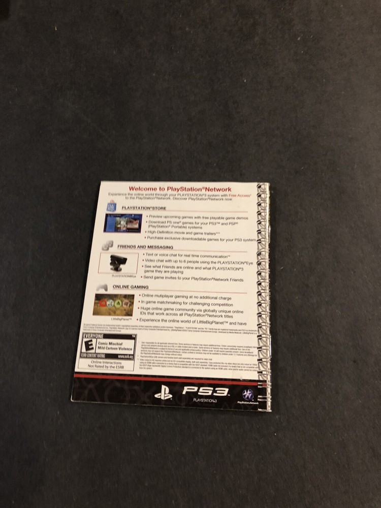 Big planet ps3 Manual Only