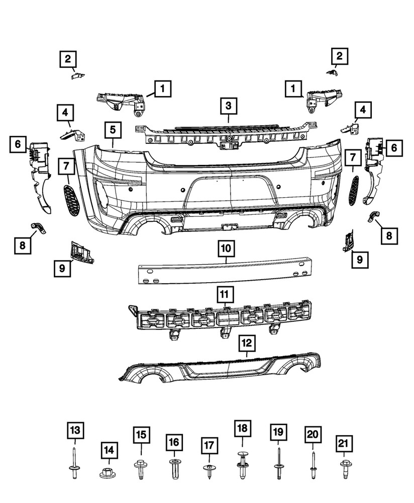 Genuine Mopar Blind Spot Module Bracket Right 68571672AA