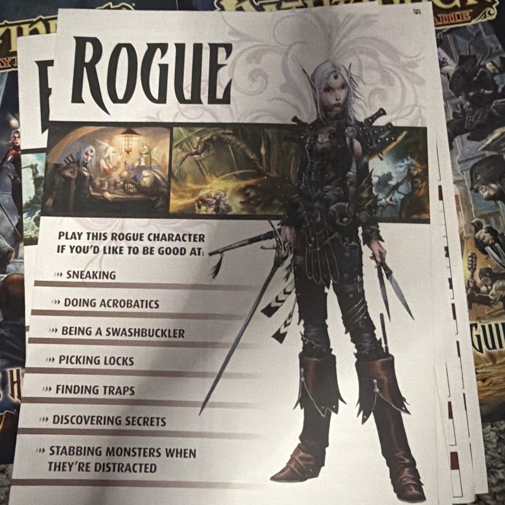 BOXED PATHFINDER ROLE Playing Game Parts Missing Board