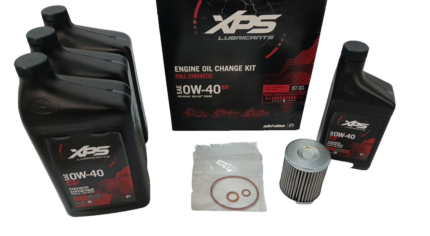 Ski-Doo XPS 4T 0W-40 Synthetic Oil Change Kit For 900 Ace Engine 9779254 779254