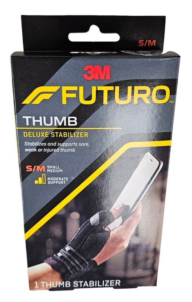 Futuro THUMB Stabilizer Deluxe SMALL / MEDIUM - 1 MODERATE stabilizer black