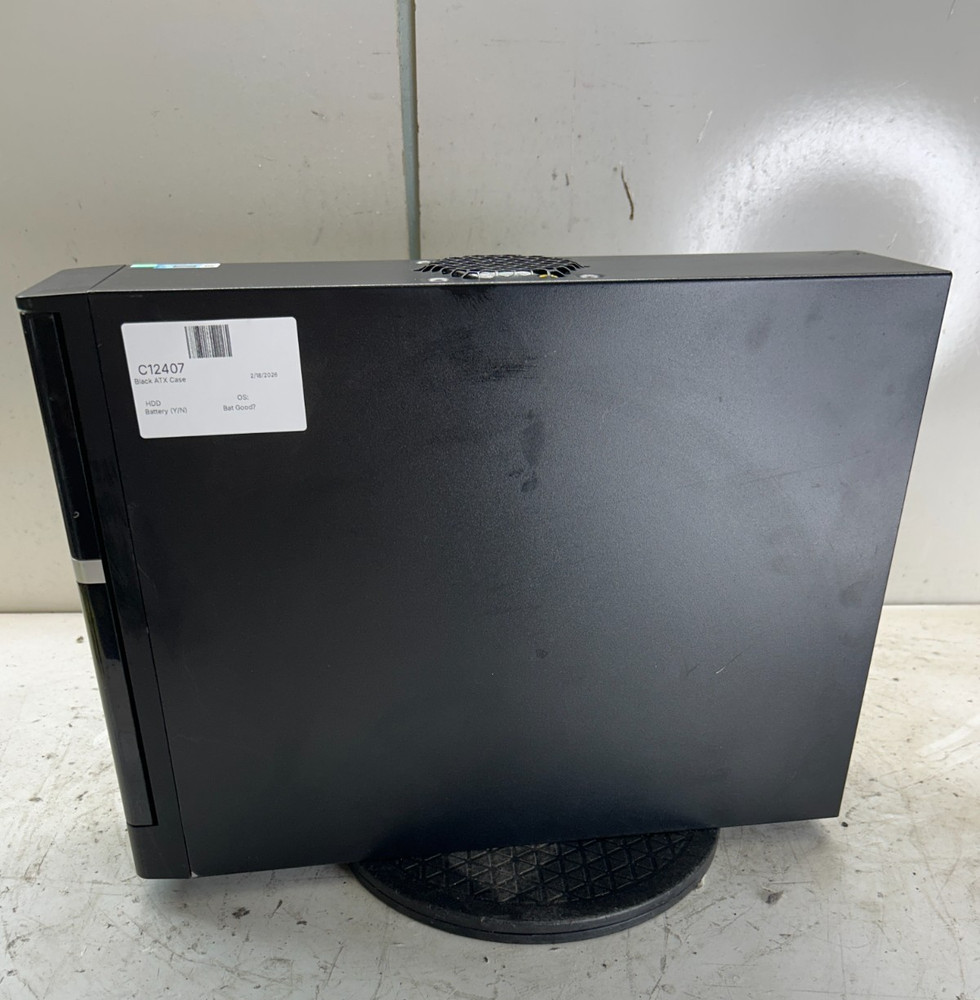 Retro Black mATX Desktop Computer Case
