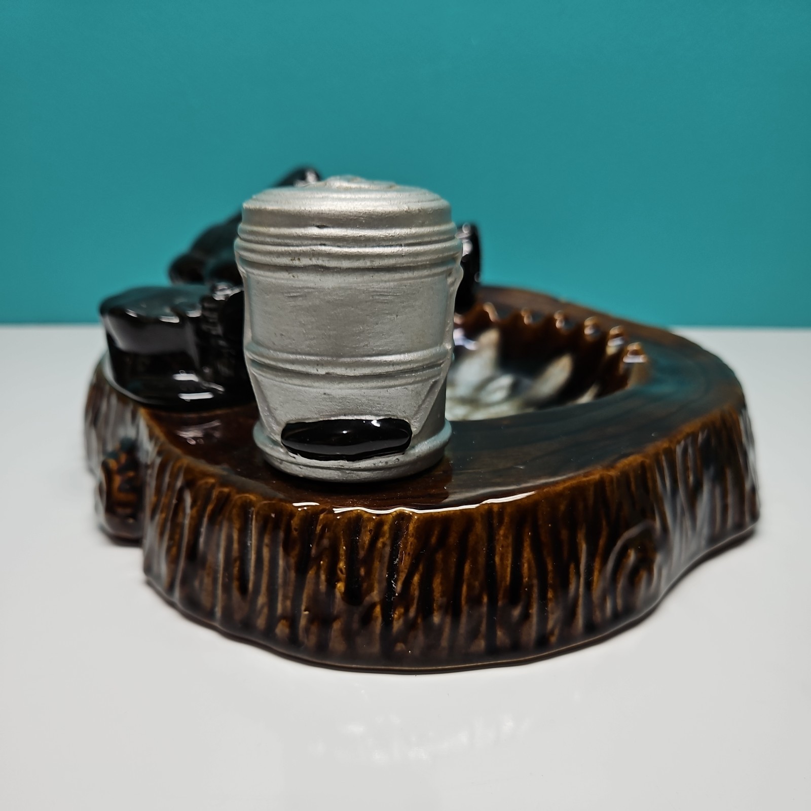 Vintage Coal Miner's Ashtray Large 11” Ceramic