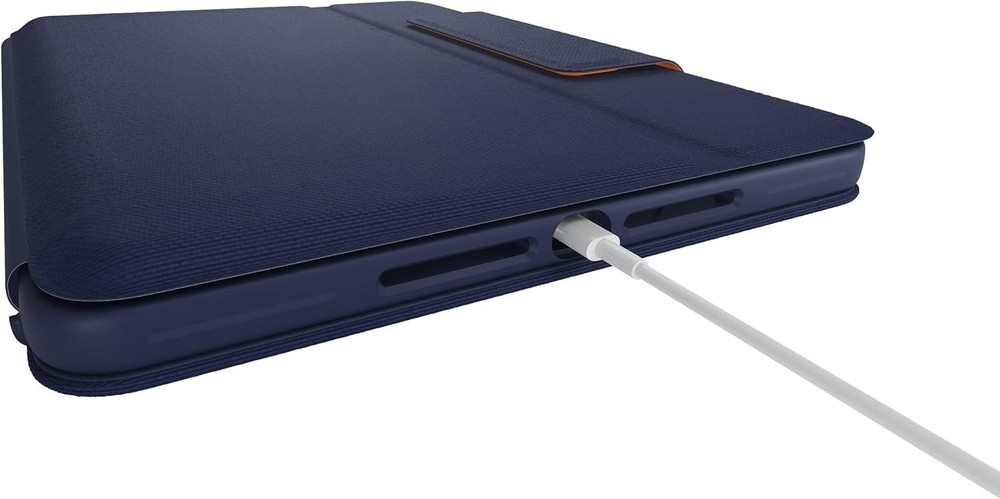 Logitech Rugged Folio Keyboard Case for Apple iPad 7th/8th/9th Gen. Classic Blue