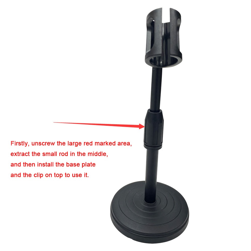 Desktop Microphone Lifting Stand 8.27inches-12.6inches Height Adjustable Table