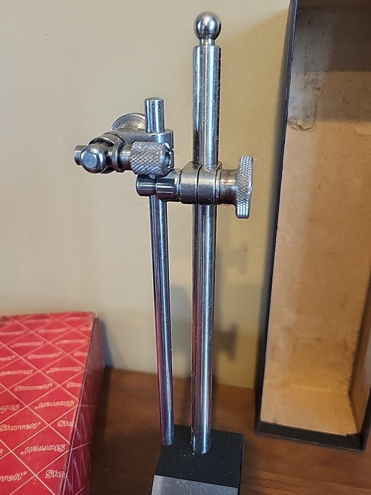 Starrett 657AA Magnetic Base Dial Indicator Holder, complete set