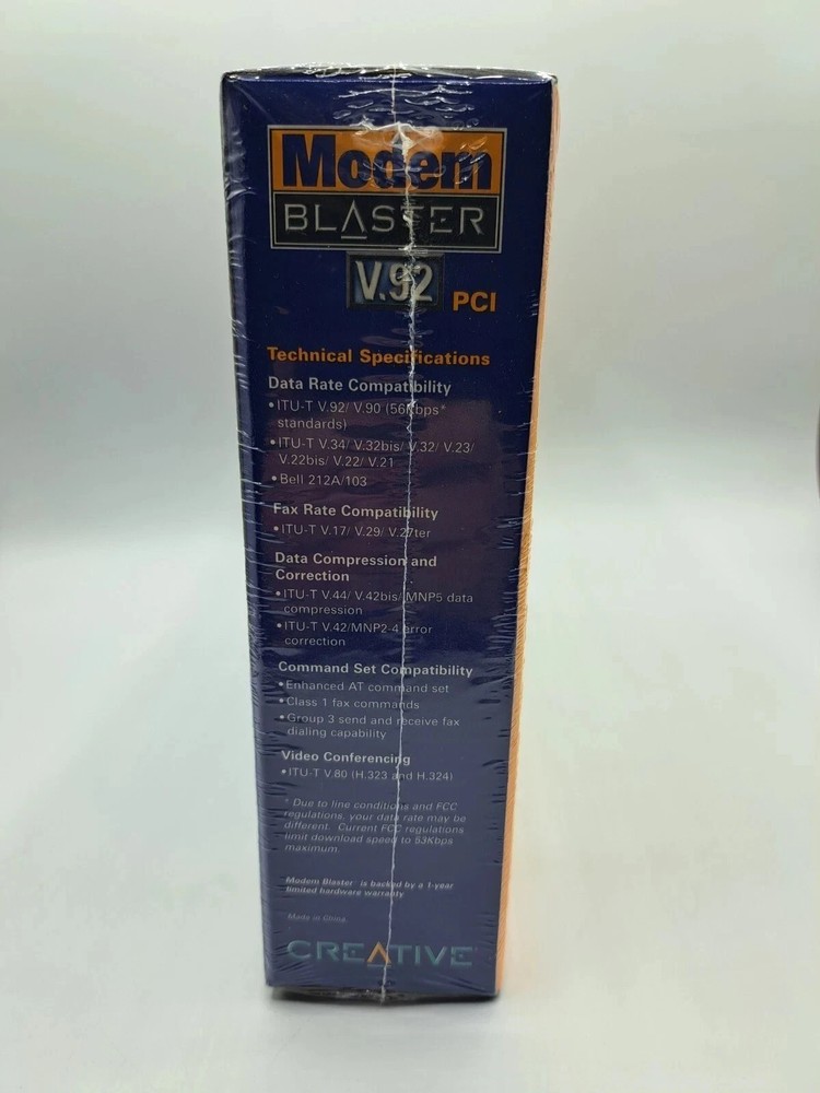 Creative Modem Blaster v.92 PCI NIB Sealed