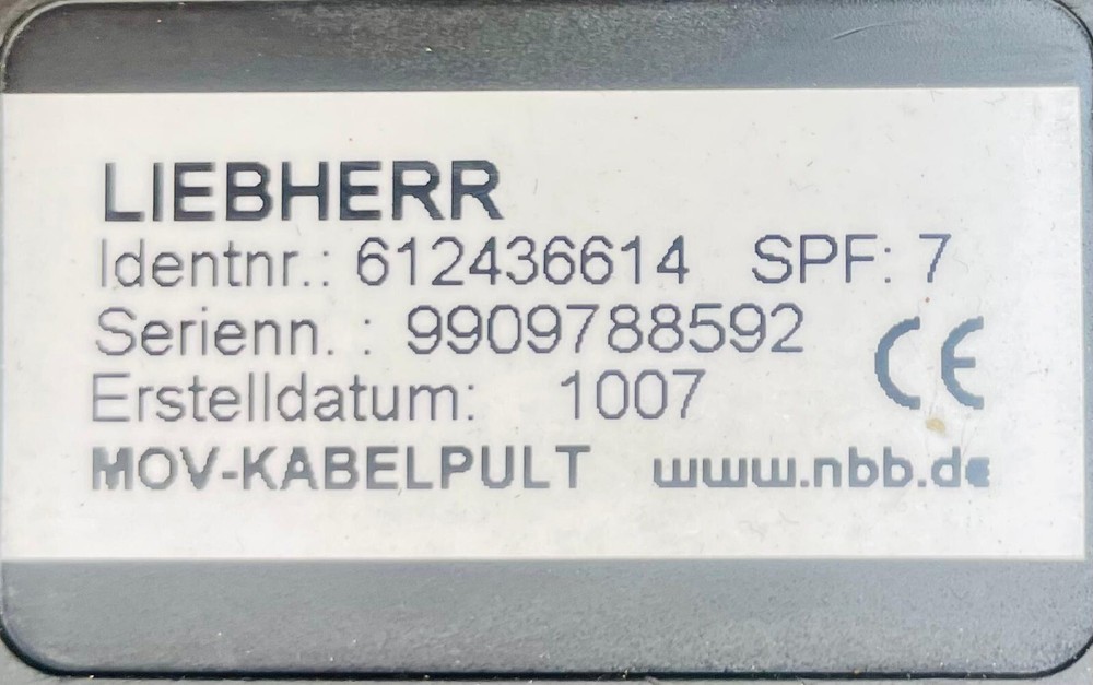 LIEBHERR 612436614 Wireless Radio Crane Remote Control #2