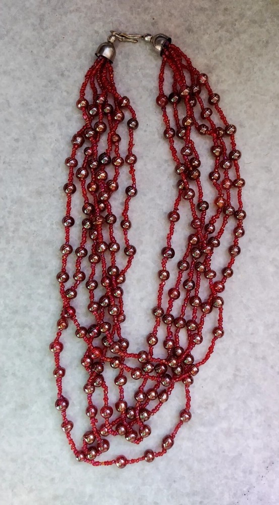 Vintage glass necklace