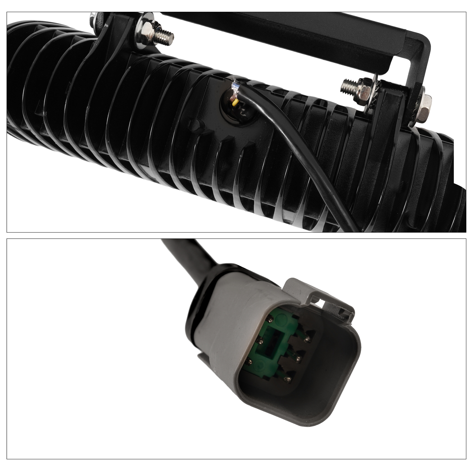 2PCS Universal Headlight Heated LED Plow Lights Replaces #1312100