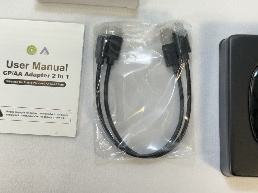 iHeylinkit 2025 Wireless CarPlay Adapter Wired to Wireless iOS/Android Auto Plug