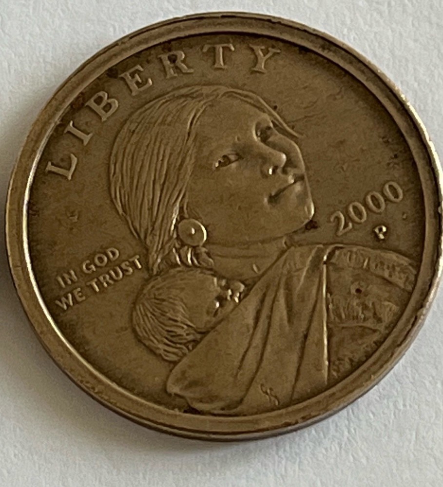 2000-P Sacagawea Dollar Wounded Eagle / Speared Eagle Variety. FS901 CIRCULATED!