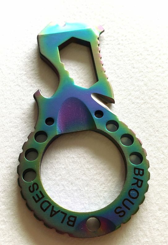 Brous Blades Multi-Tool Keychain Tricolor