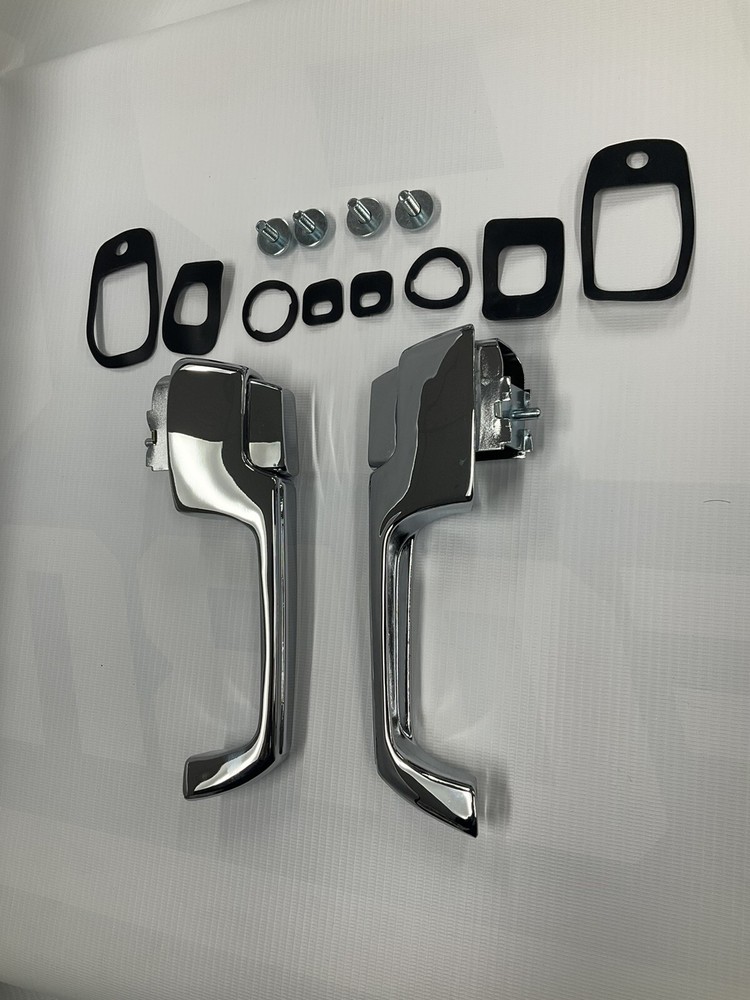 Chrome Front Outer Outside Exterior Door Handle Pair Set for Chevy GMC Pickup