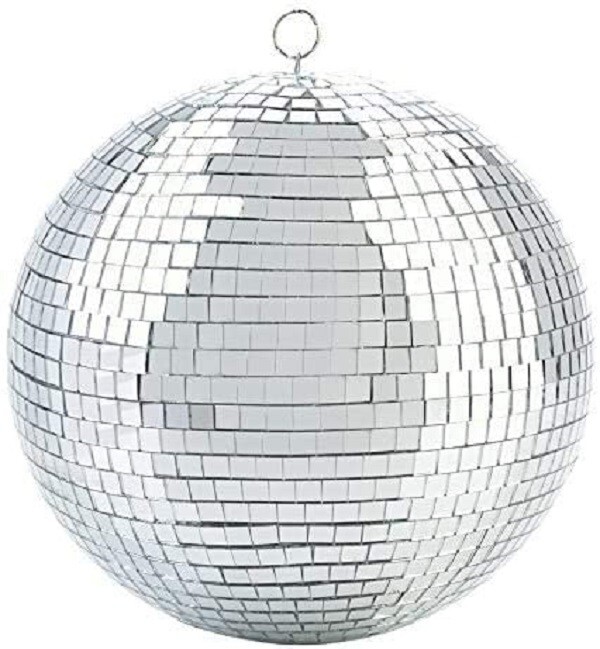 Nulink 8" Disco Light Mirror Ball with Hanging Ring