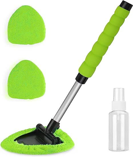 Multifunctional Windshield Cleaner Tool Kit,with 4 Reusable Extendable Handles