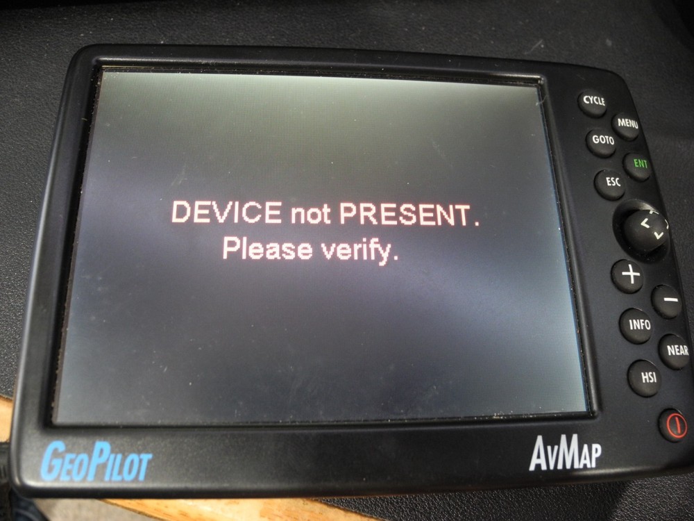 GEOPILOT AvMap with Manual, gets error on boot. (FIX / PARTS)