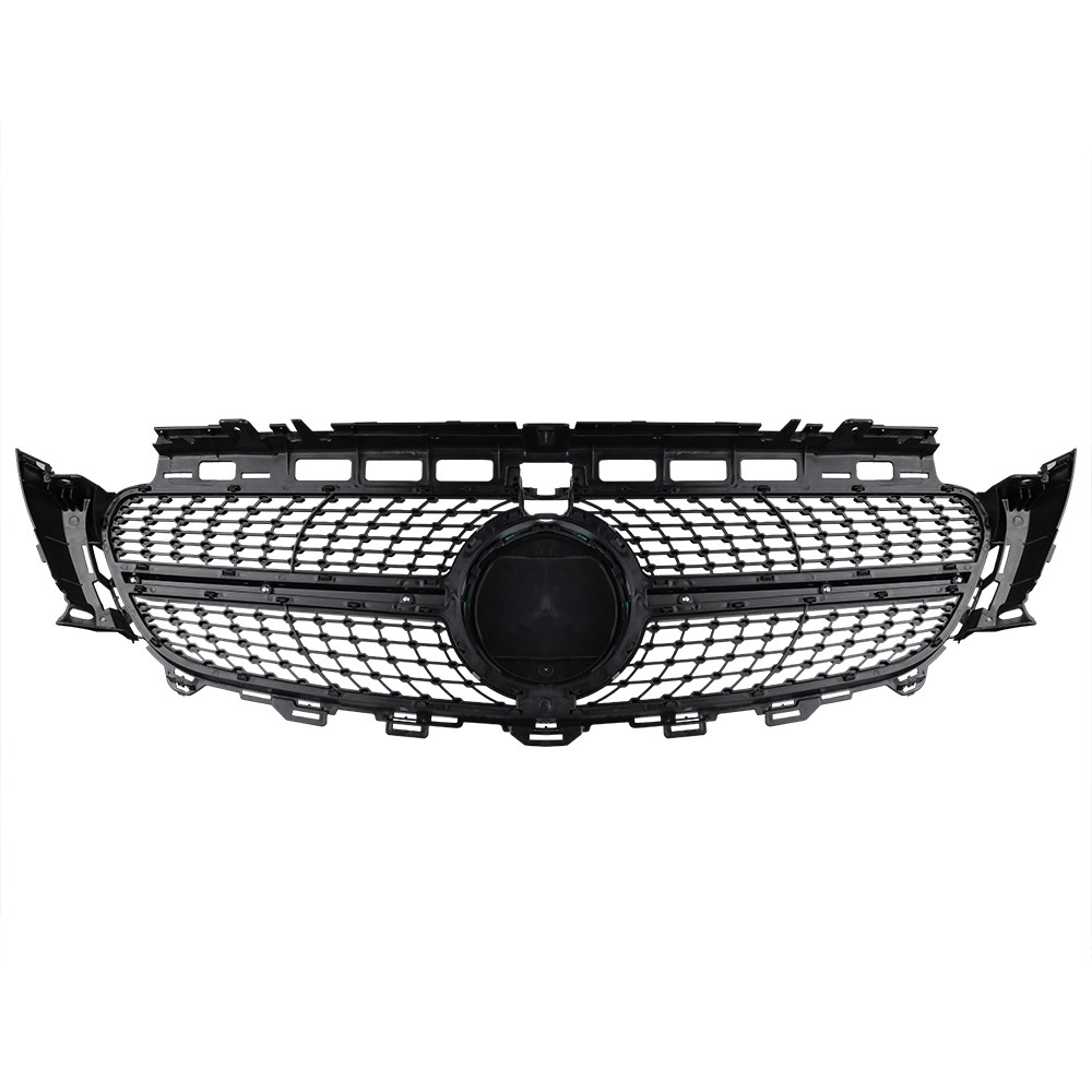 Front Grille W/Emblem For 2016-2020 Mercedes W213 E-Class E300 E350 E400 Grill