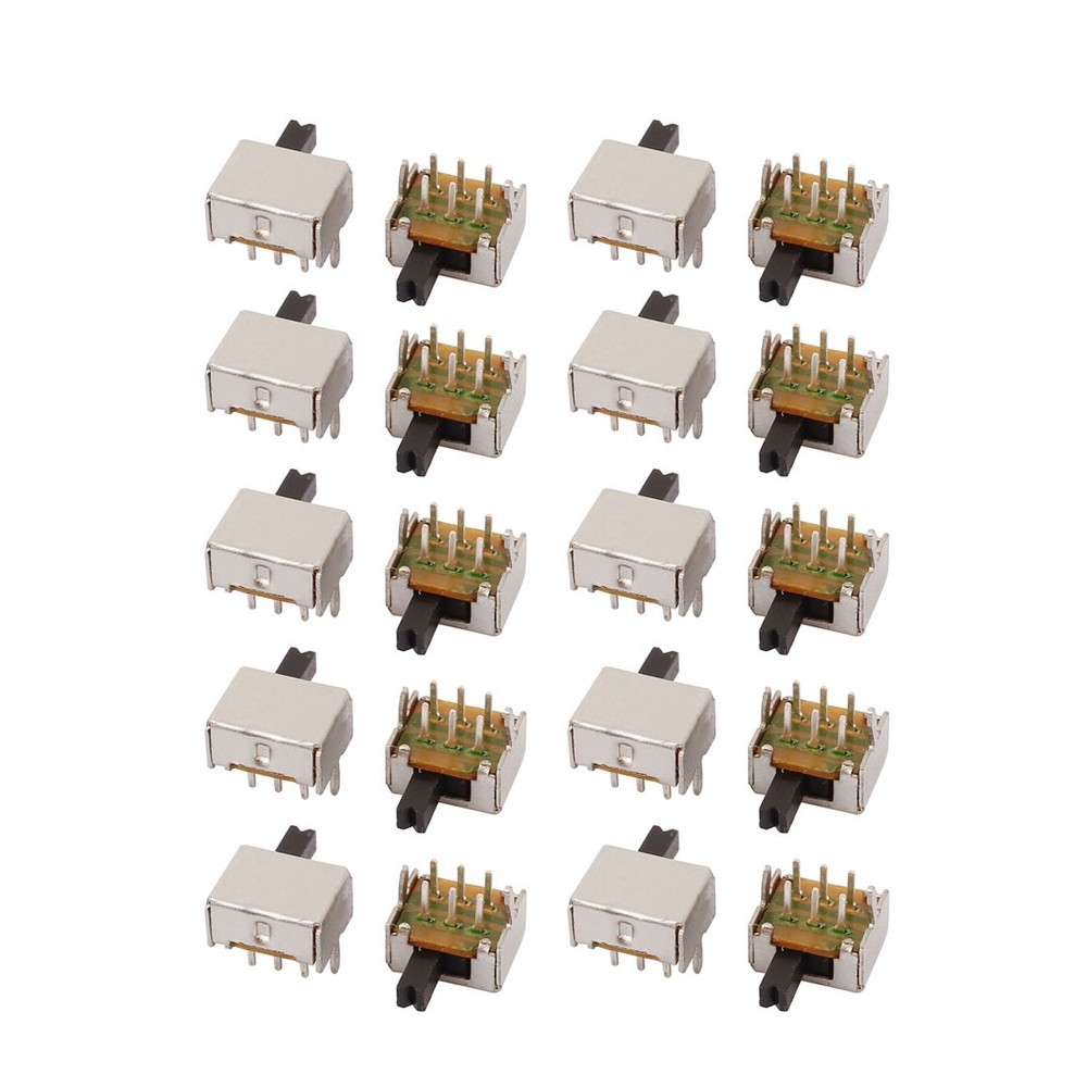20pcs 2 Position Vertical Angle 6P DPDT Power Switch