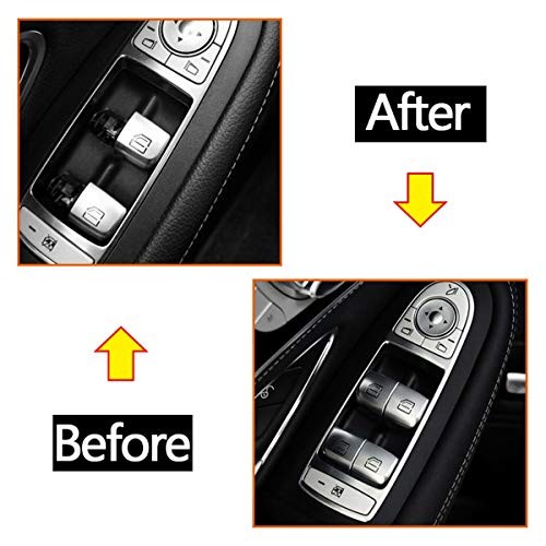 Window Switch Button Covers for Mercedes Benz C E GLC Class Window Front Right