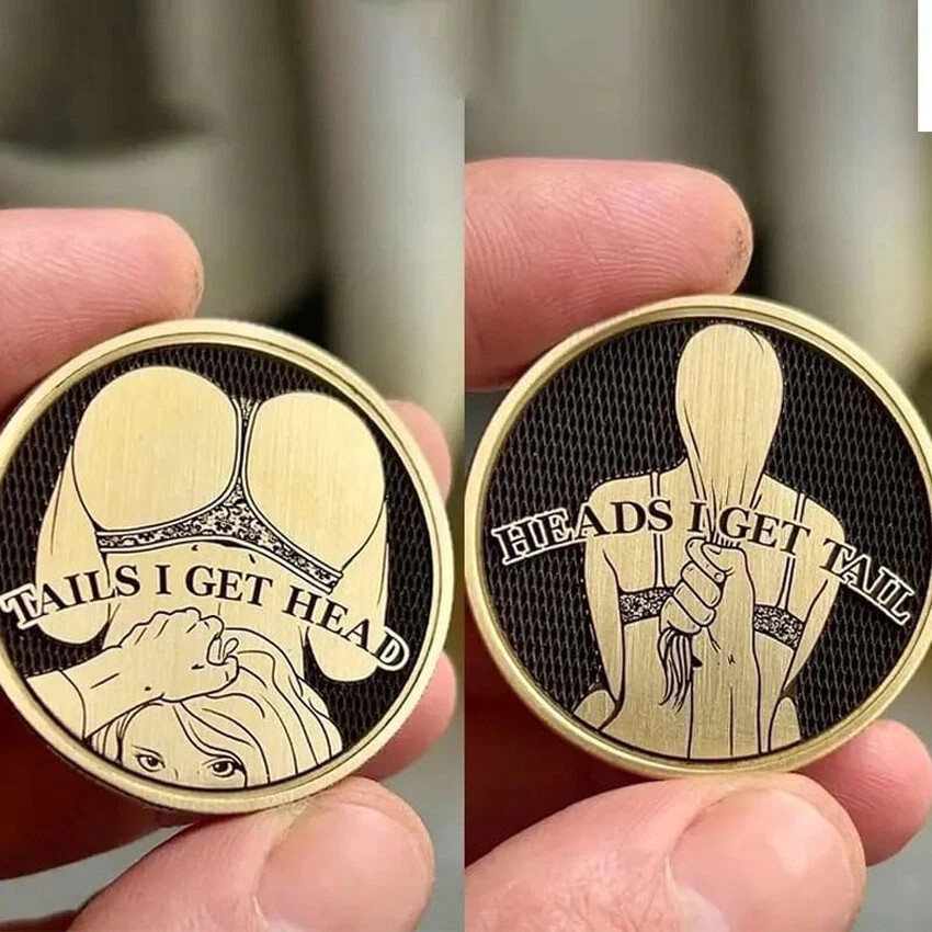Rare Sexy Lady Coin Collectible Gift - Heads/Tails Challenge Medal-Free Shipping