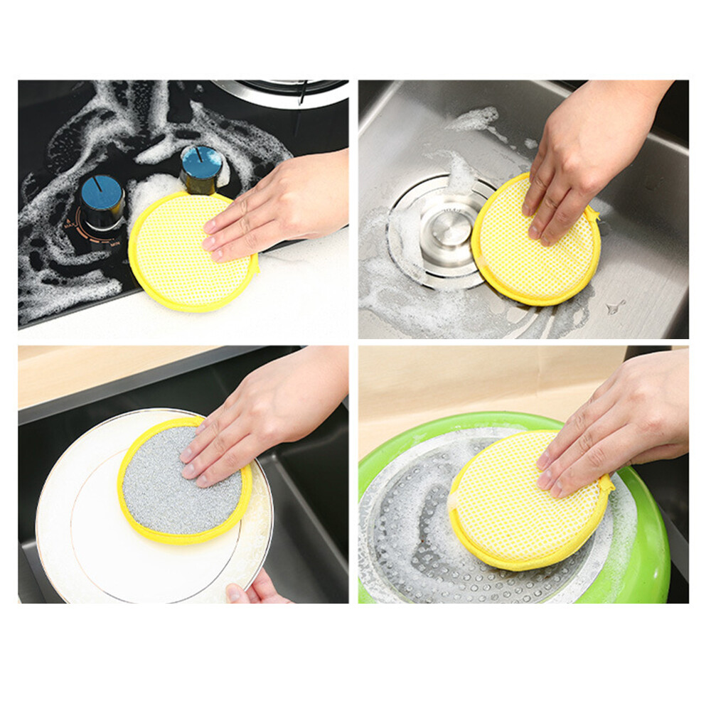 Double Sided Dishwashing Sponge Cleaning Tool Kitchen Tool Double-sided η а