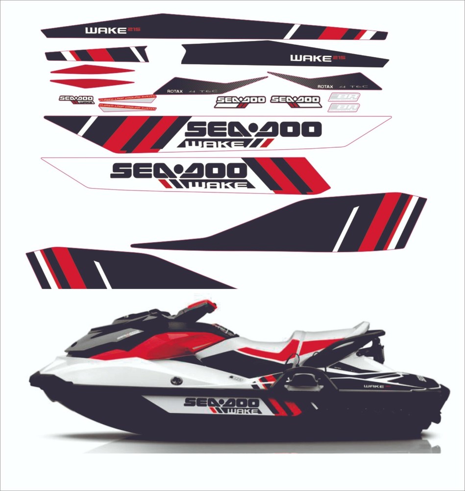 SEADOO WAKE 215 2012-2013 Graphics / Decal / Sticker Kit SAME