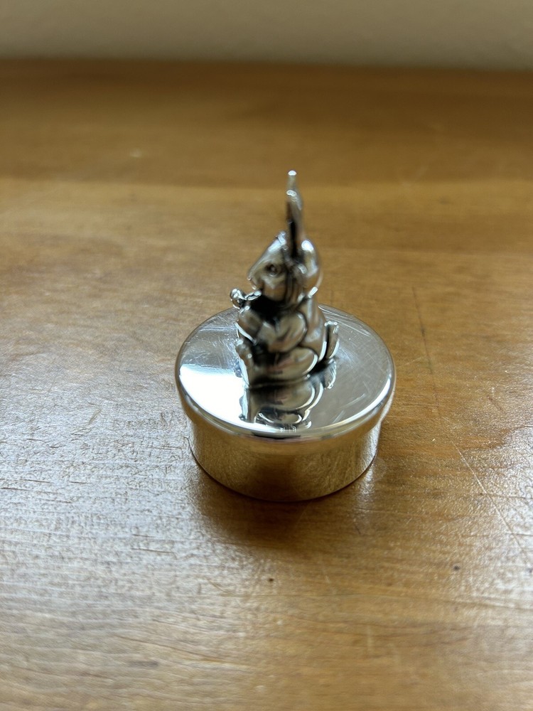 Reed and Barton Silverplate Peter Rabbit Tooth Fairy Box