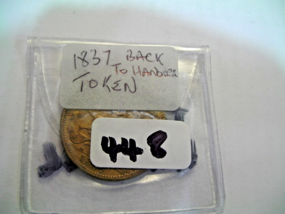 TOKEN BACK TO HANOVER 1837 448