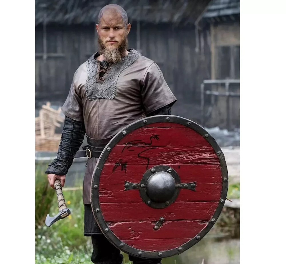 Viking Shield | Ragnar Lothbrok Authentic Antique Battleworn | Medieval Round