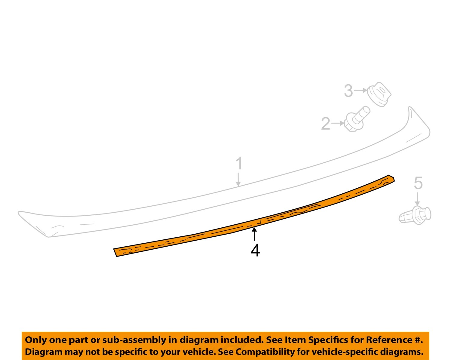TOYOTA OEM 18-23 Camry Trunk Lid Spoiler-Retainer Plate 7686506020