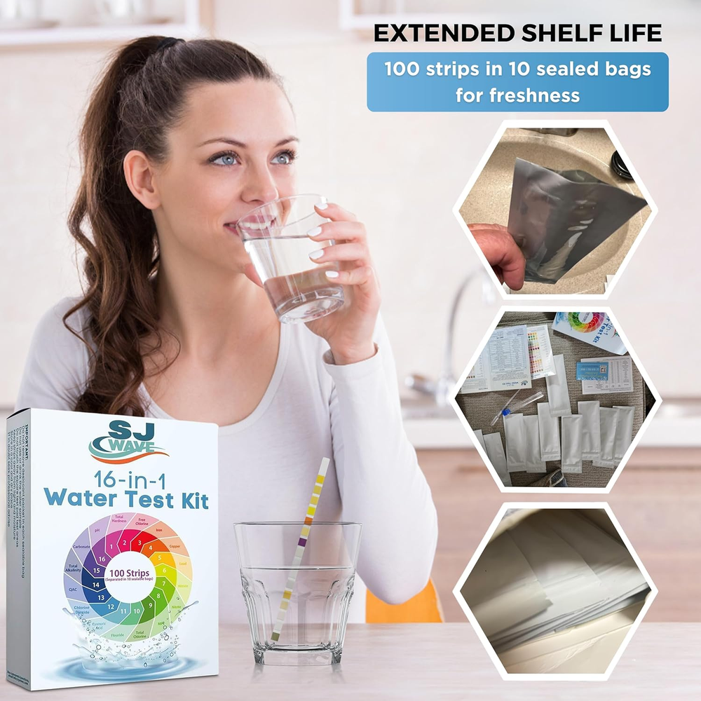 16 in 1 Water Testing Kits for Drinking Water - High Sensitivity Drinking Wat...