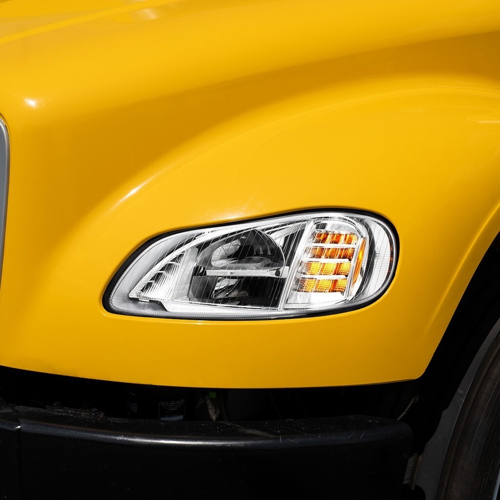 Full LED Headlight for 2003-2024 Freightliner M2 in Chrome for Driver Side