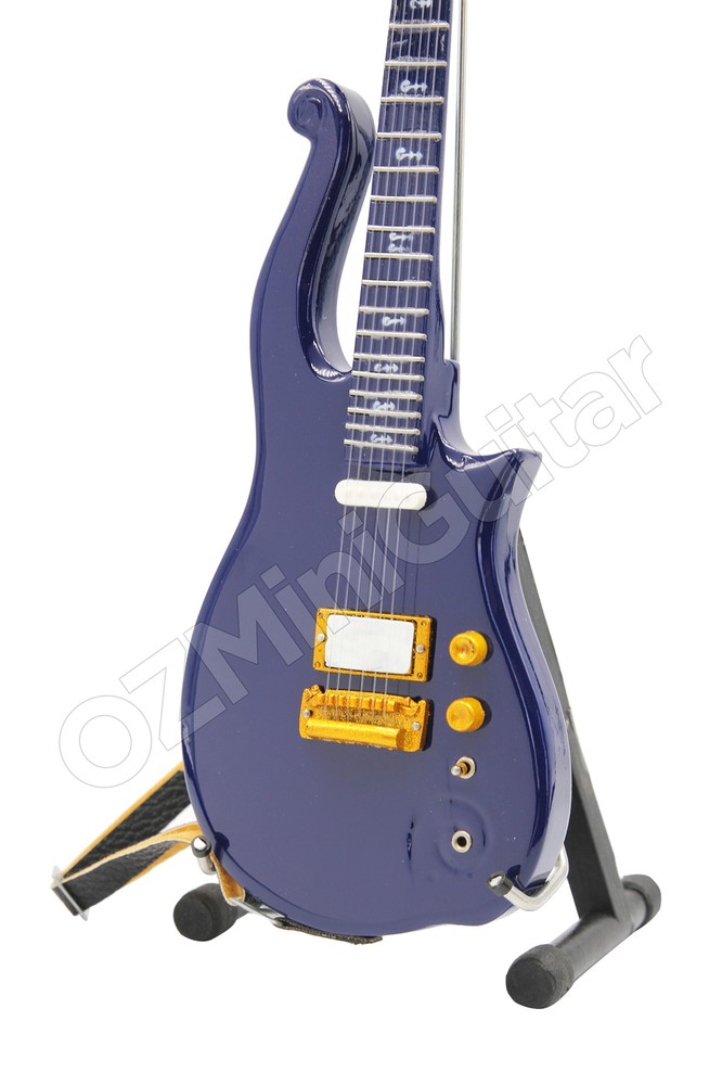 Miniature Guitar PRINCE Cloud Blue & Strap