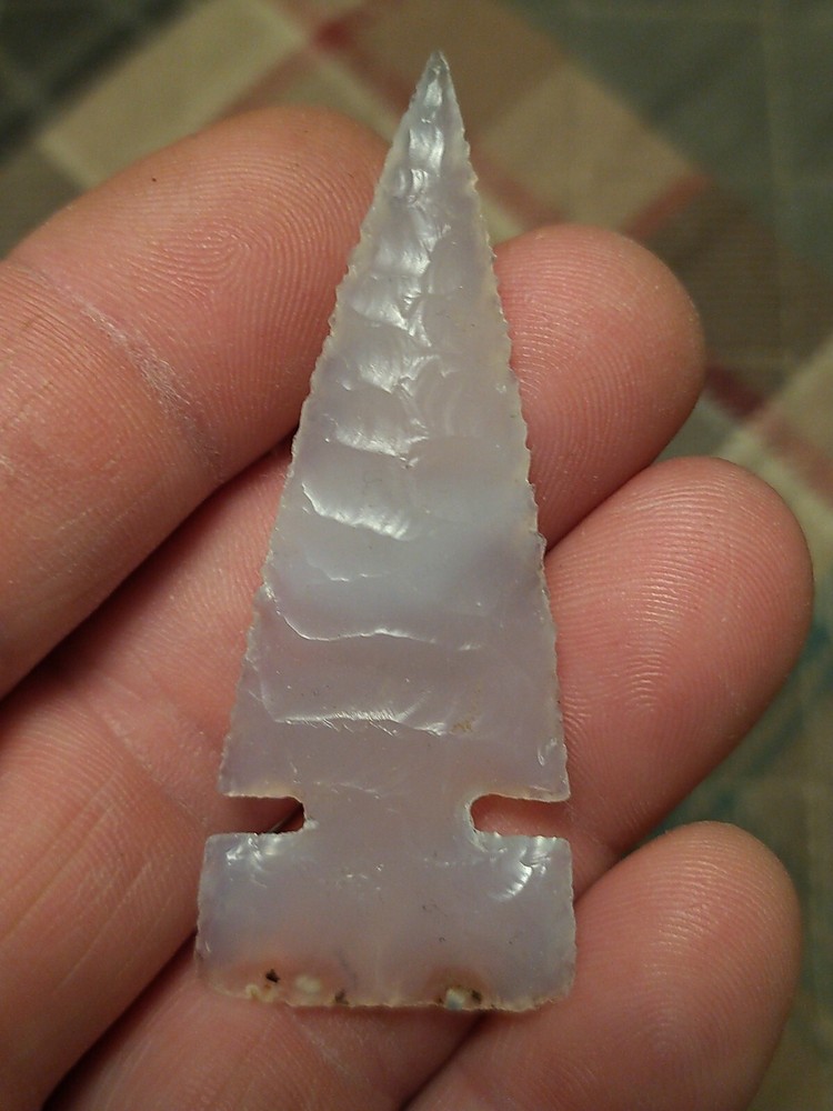 Side Notched Agate 2 9/16" x 1"