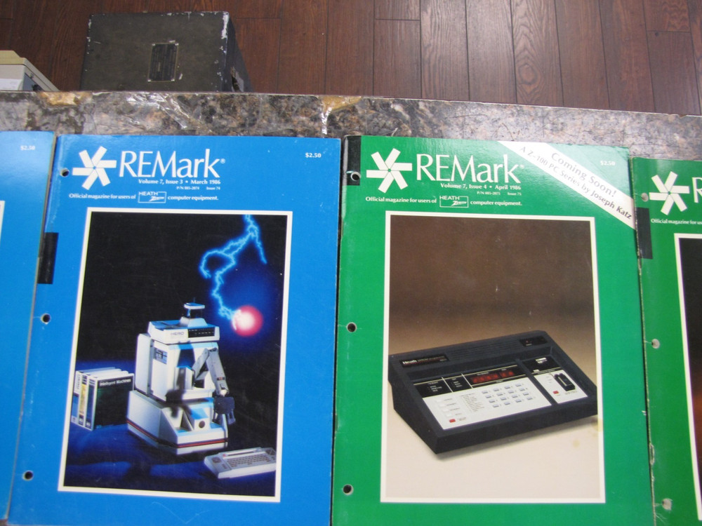 1986 REMark Heath Zenith User Group Magazines Computer Advertisements JAN-DEC