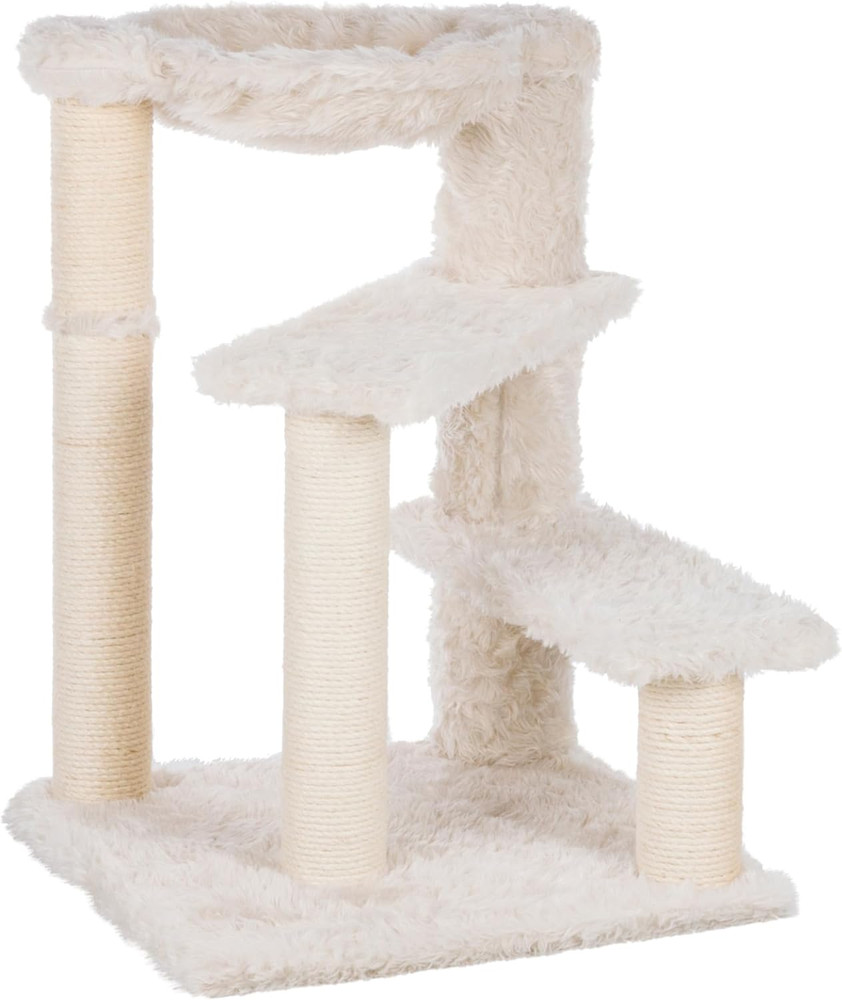 Baza Scratching Post – Cat Tower with Jute Posts, Hammock & Step Platforms – Ind