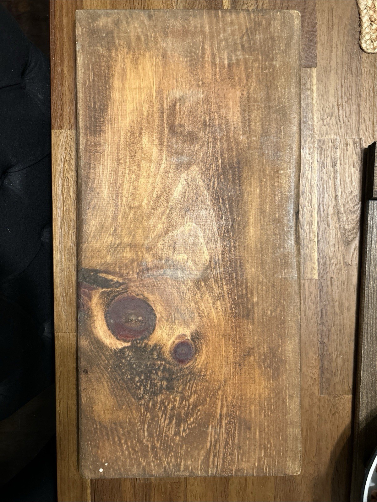 AMERICAN Primitive FOLK ART Painted CHECKERS CHESS Game Board. Vintage 23" x 11"