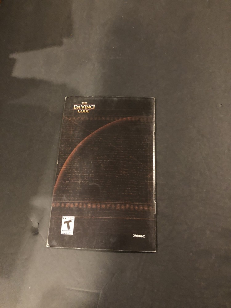 da vinci code xbox Manual Only