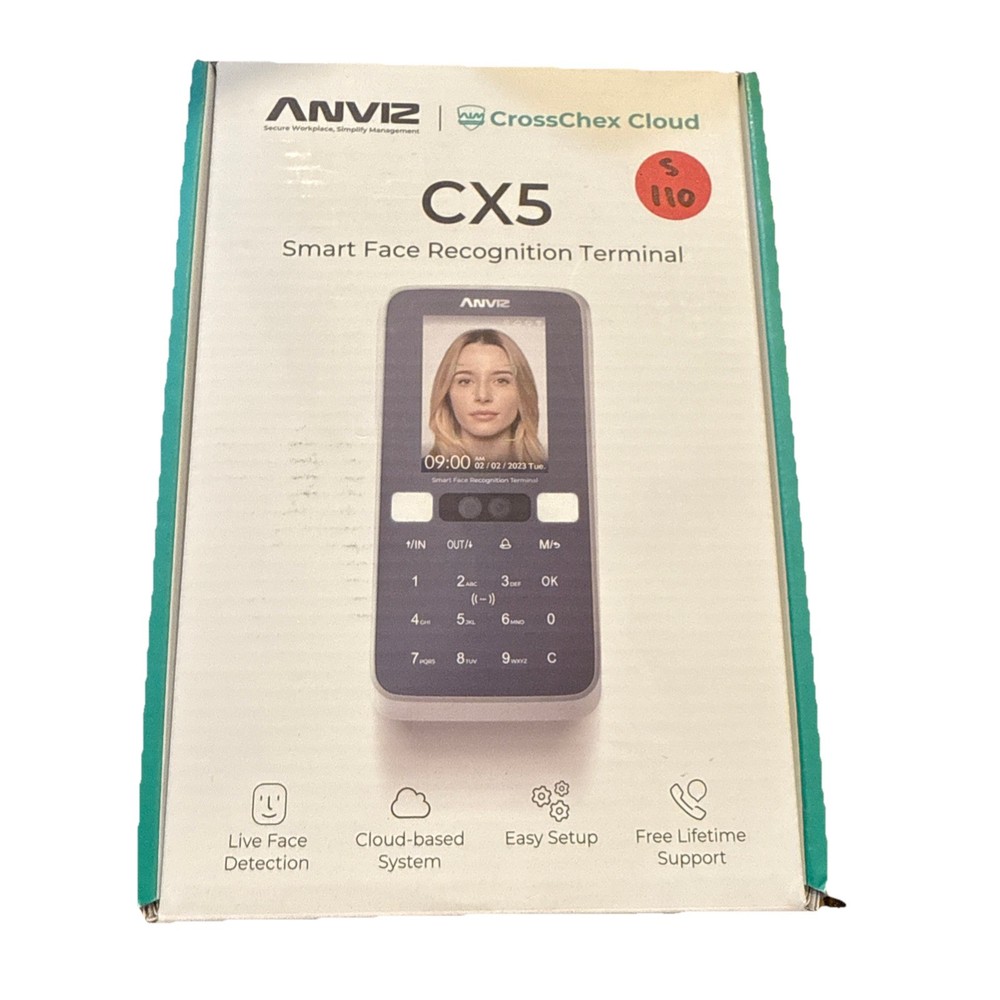 Smart Face Recognition Terminal Biometric Time Attendance Clock Small Business