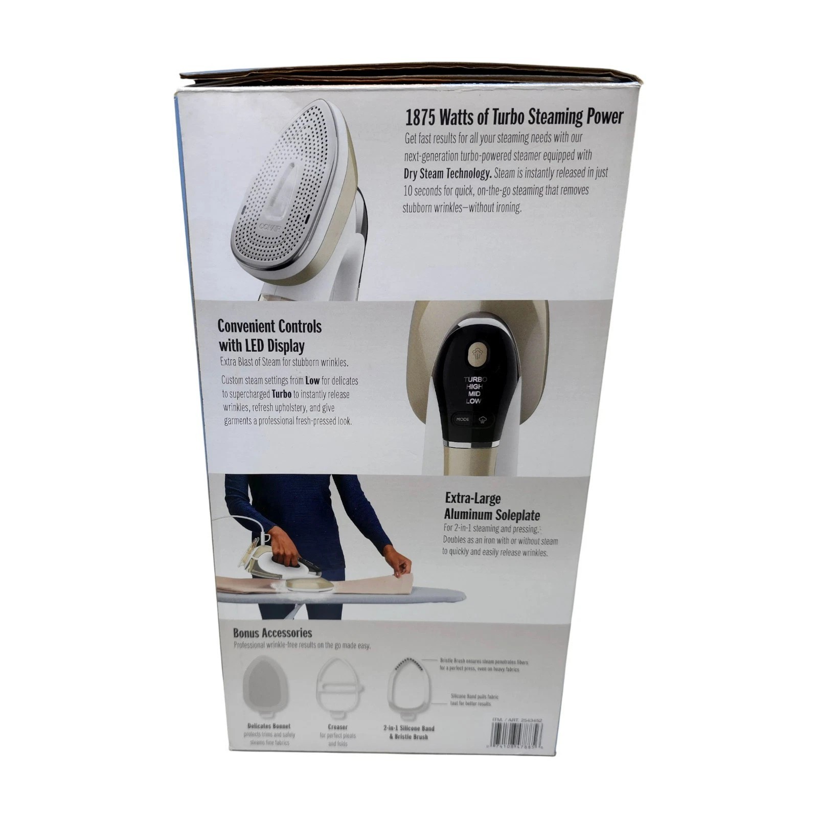 Conair Turbo ExtremeSteam 2-in-1 Steamer & Iron GS308GD – 1875W