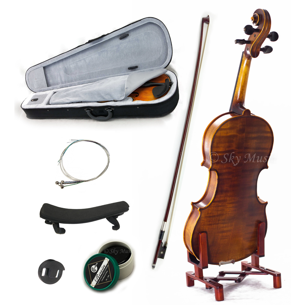 NEW Solid Wood Intermediate Plus 1/8 Violin VN302 w Case Bow Rosin String