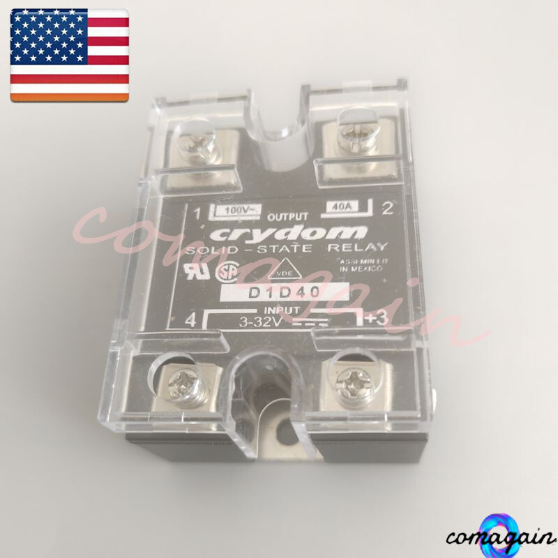 SSR Solid State Relay For Crydom D1D40 Module 3-32VDC SPST-NO 40A Load 100VDC