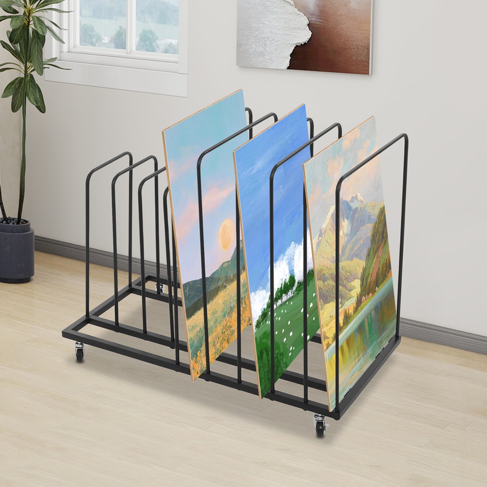 Art Drying Rack with Wheels ?C Durable, Spacious, Modern Design for Artists