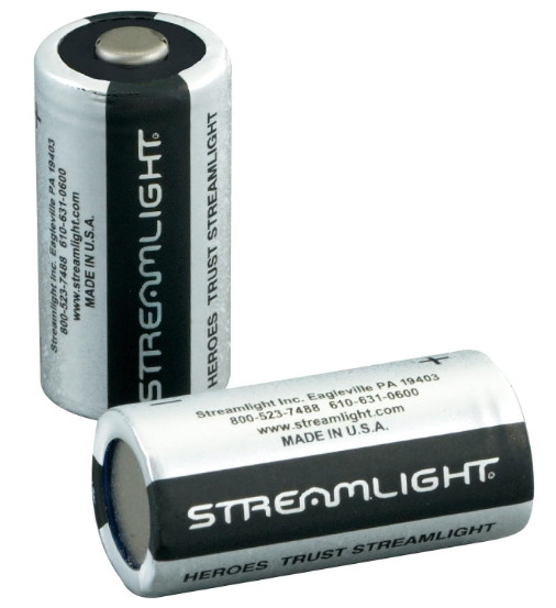 Streamlight 85175 CR123A Lithium Batteries, 2-Pack