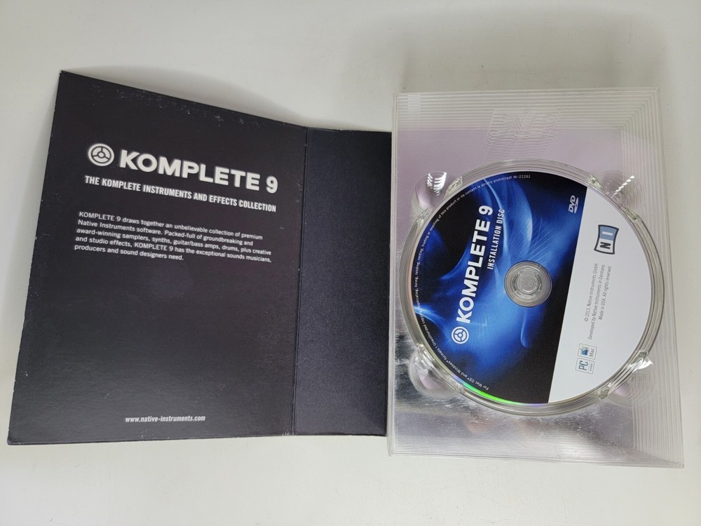 Komplete 9 Native Instruments & Effects Collection 12 Discs No Serial SHIPS FAST