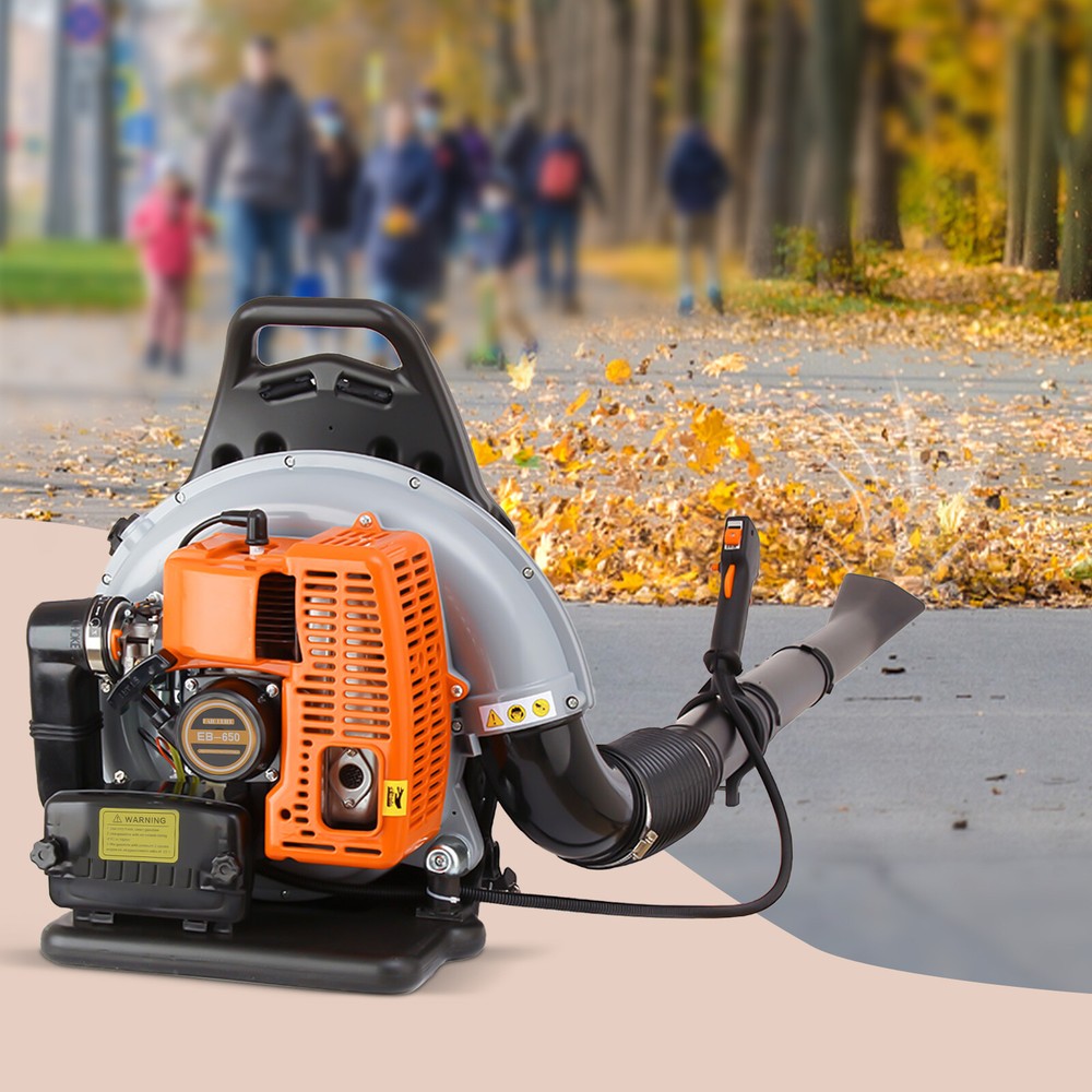 Upgraded 63CC 2-Stroke Backpack Leaf Blower, 4.3HP, 850CFM Powerful Performance