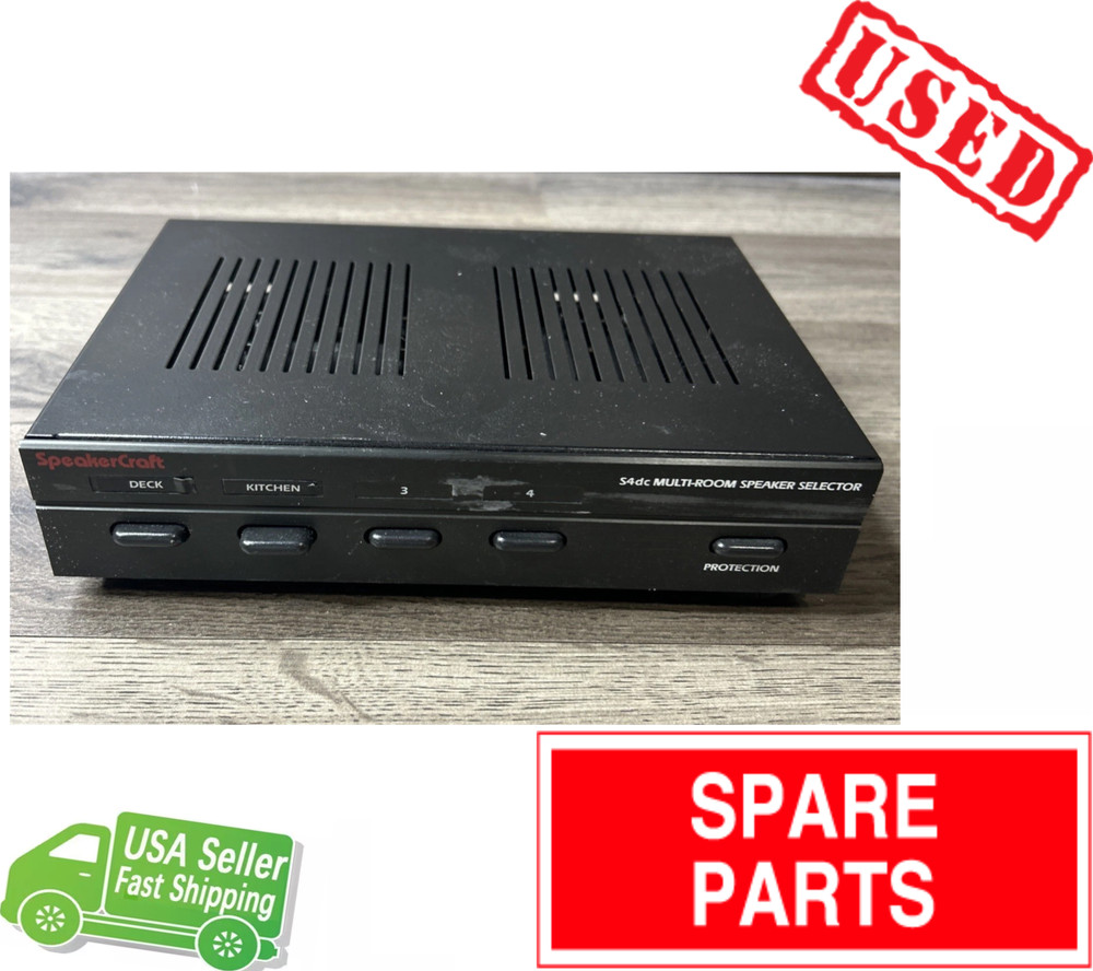 SpeakerCraft Stereo Speaker Selector Multi-Room S4dc Untested