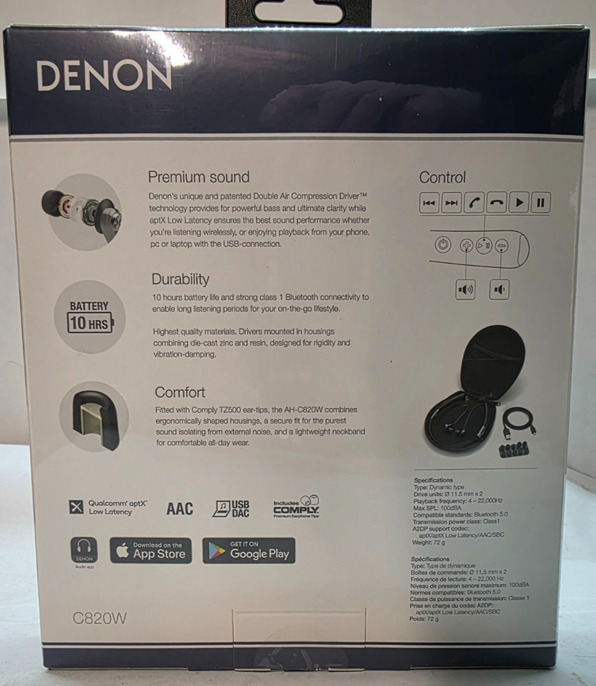 DENON Wireless Earphone AH-C820W
