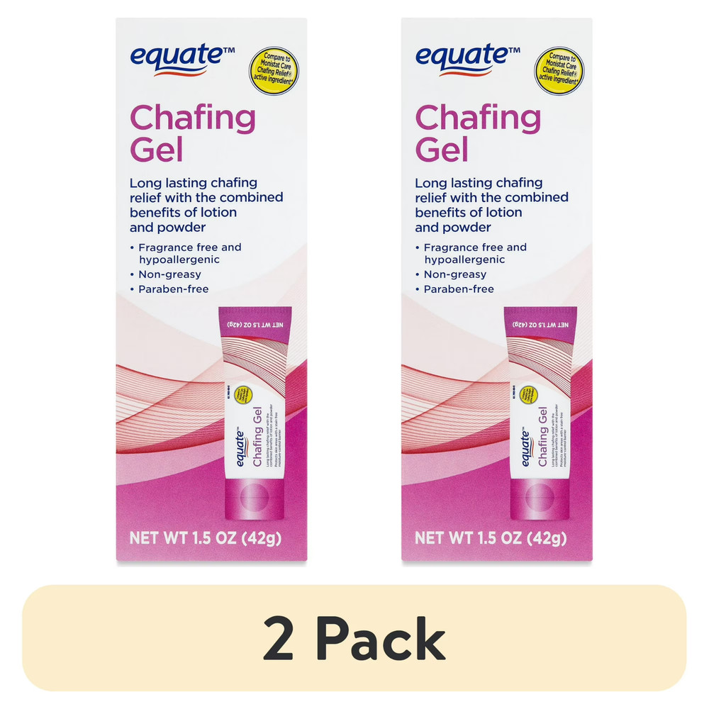 (2 pack) Equate Chafing Gel, 1.5 oz